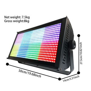 Stage Light Dj Disco <strong>Panel</strong> RGB Wash Lights Professional <strong>Dmx</strong> <strong>Led</strong> Stage matrix Strobe Lights - Product Image 6