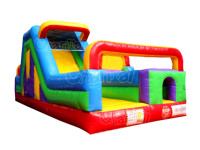 Toboggan gonflable commercial extérieur, combo de jeux gonflables, obstacle, aire de jeux gonflable, maison de rebond, parcours d'obstacles gonflable