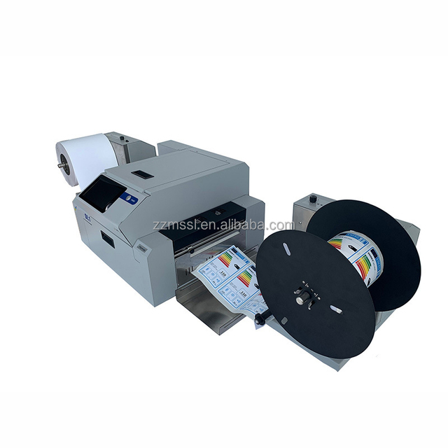 4 Colors Roll to Roll Nylon Label Paper Die Cutting Slitting Press Printing Machine Color Page Inkjet Waterfall Technology
