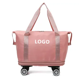 Valise extensible Bagages Sacs à roulettes pour hommes femmes avec roues Voyage Duffel Sacs pour le week-end