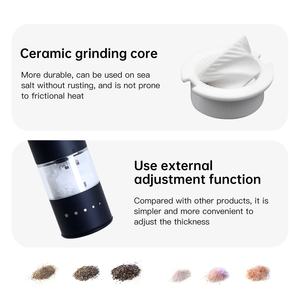 도매 후추 분쇄기 병 색상 소금 후추 밀 Aparato De Cocina 소금 밀 기계 후추 분쇄기 조미료 밀 - Product Image 4