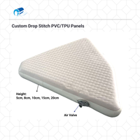 Tissu gonflable Drop Stitch personnalisé en PVC TPU à double paroi, construction 3D, doublure imperméable, matelas pneumatique pour bateau DWF 5-20 cm