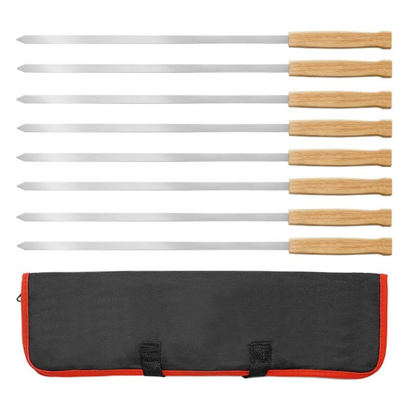 Ensemble de barbecue gris - 8 pièces