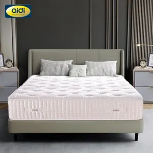 Colchão de cama personalizado aidi, colchão de cama de luxo com espuma de látex, tamanho king e queen, hotel