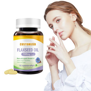 100% saf doğal Omega-3 keten tohumu yağı 500mg yumuşak jel kapsüller özel etiket OEM keten tohumu Linolenic asit hapları güzellik ürünü - Product Image 2