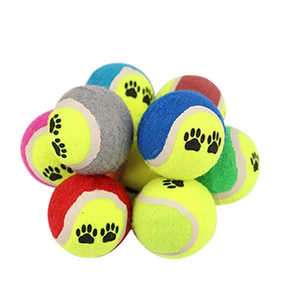 Wholesale Durable Rubber Cartoon <strong>Tennis</strong> <strong>Ball</strong> Footprint Design Eco-Friendly Interactive Sports Training <strong>Toy</strong> for Pet <strong>Dogs</strong> - Product Image 1