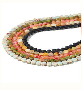 Cuentas Sueltas de Ágata Natural de Alta Calidad, Redondas, Semiterminadas, para Pulseras y Collares, Cuentas Prismáticas de Colores Cortados para la Fabricación de Joyas - Product Image 6