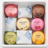 Mini-paquet de glace auto-absorbant réutilisable de 35 ml, conforme aux normes FDA, activé par l'eau, pour refroidissement instantané des aliments et boissons