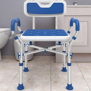 כיסא אמבט כחול רפואי בטיחות מקלחת מושב קשישים מבוגרים נכים נכים ציוד בטיחות חדר אמבטיה - Product Image 2