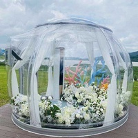 Tente extérieure en Polycarbonate à bulles transparentes, dôme, chambre