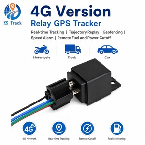 เครื่องติดตาม GPS 4G LTE พร้อมเสาอากาศในตัว, รีเลย์ตัดน้ำมันระยะไกลป้องกันการโจรกรรม GPS+BeiDou+LBS ระบบติดตาม 9-36V สำหรับรถยนต์ รถบรรทุก รถจักรยานยนต์ - Product Image 1