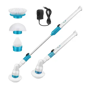 Escova de limpeza recarregável, com cabo de extensão, elétrica, esfregão, ferramentas de limpeza para banheiro, cozinha, janela, carro
