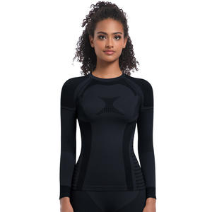 2025 nuevo 2 uds traje de esquí ropa de <span class=keywords><strong>mujer</strong></span> gimnasio Fitness <span class=keywords><strong>mujer</strong></span> Shapewear alto elástico Slim Fit medias entrenamiento ropa deportiva - Product Image 5