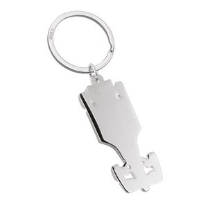Portachiavi Formula 1 Elegante in Lega e Acciaio Inossidabile con Moschettone, Logo Personalizzato Inciso al Laser, Regalo con Materiale in Gomma - Product Image 2