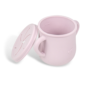 Gobelets à collation en silicone anti-déversement sans BPA, conception pour l'autonomie alimentaire du bébé, tasse à bec en silicone pour bébé, passe au lave-vaisselle - Product Image 5