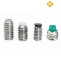 Vis de fixation métriques M2 M3 M4 M5 M6 M8 en acier au carbone de haute qualité, oxyde noir, embout hexagonal en nylon pour équipement électrique sécurisé