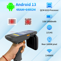 Precio de fábrica RuggedHandheld RFID Pda Mobile PDA Escáner de código de barras 4G Android 13 PDA con lector UHF RFID QCM CPU