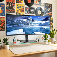 Moniteur de jeu ultra-large incurvé VA de 34 pouces, 180 Hz, temps de réponse de 1 ms, 99 % sRGB, écran PC pour l'e-sport, OEM ODM, commande en gros, usine