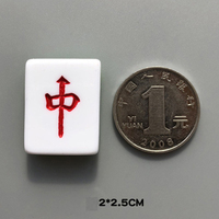 Stiker Foto Magnet Kulkas Resin Magnetik Bentuk Mahjong Tiga Dimensi yang Lucu untuk Tampilan Pesan Hiburan Rumah