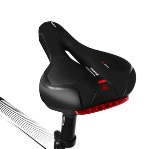 Asiento de Bicicleta RIDERACE con Luz Trasera, Cojín de Ciclismo con Diseño de Glúteos Grandes, Asiento Delantero Hueco para Bicicleta de Montaña, <span class=keywords><strong>Amortiguador</strong></span>, Amplio y Cómodo - Product Image 2