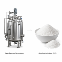 Acide Citrique Anhydre LCHBIO Extrait de Graine 99,5% 77-92-9 Poudre Certifiée ISO 22000/HACCP Qualité Alimentaire Inspectée Sans Humidité