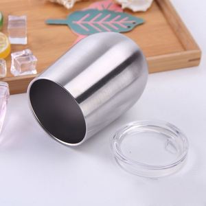 Tasse à café ou à vin en acier inoxydable à double paroi 2022 avec couvercle - Product Image 4