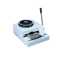 Machine à embosser manuelle pour plaques d'identification et cartes d'identité en aluminium, nouvelle presse à chaud en acier inoxydable