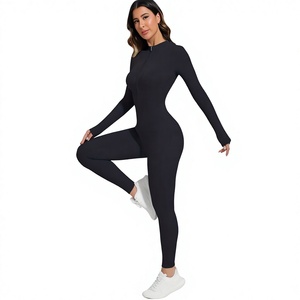 Monos sin mangas con cuello en V para mujer, de una pieza, lisos, informales, ajustados, para playa, estilo bodycon - Product Image 2