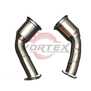 Collecteur d'échappement sans catalyseur Vortex en acier inoxydable 304 pour Audi RS5 B9 2.9T V6, nécessite une reprogrammation de l'ECU - Product Image 1