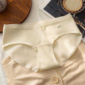 Nuevas bragas de algodón 10A antibacterianas de tiro medio, con capas en la entrepierna, sencillas, cómodas, transpirables, para uso diario, estilo hipster para chicas. - Product Image 6