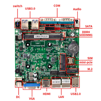 CANGHAN Mini PC industriel embarqué sans ventilateur J6412 avec double LAN et double ports COM pour le contrôle d'automatisation