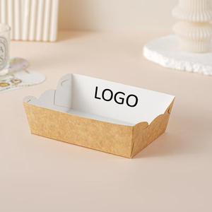 Caja para Hot Dogs al por Mayor, Biodegradable, Reutilizable, de Calidad Alimentaria, Creativa, Vintage, de Cartón Color Marfil - Product Image 1