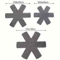 Protections pour casseroles et poêles, lot de 3, coussinets séparateurs, 100% polyester, antidérapants, résistants à la chaleur jusqu'à 220°C, 2 mm, réutilisables, outil de cuisine en feutre