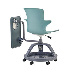 Chaise d'école moderne pliable et confortable à hauteur réglable avec tableau d'écriture, en plastique durable, prix d'usine - Product Image 3