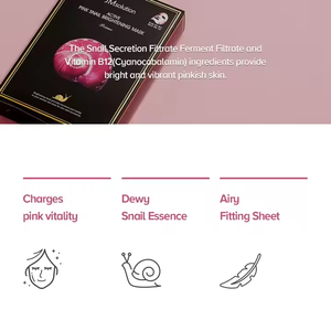 Mascarilla Facial Iluminadora JMSOLUTION ACTIVE PINK SNAIL BRIGHTENING MASK PRIME 30ml, Mascarilla Facial Coreana para el Cuidado de la Piel Opaca - Product Image 2