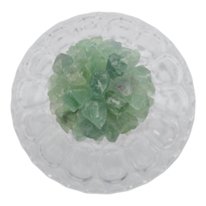 Barattolo in vetro con coperchio in pietra, vaso decorativo per soggiorno, camera da letto, elemento decorativo da tavolo - Product Image 4