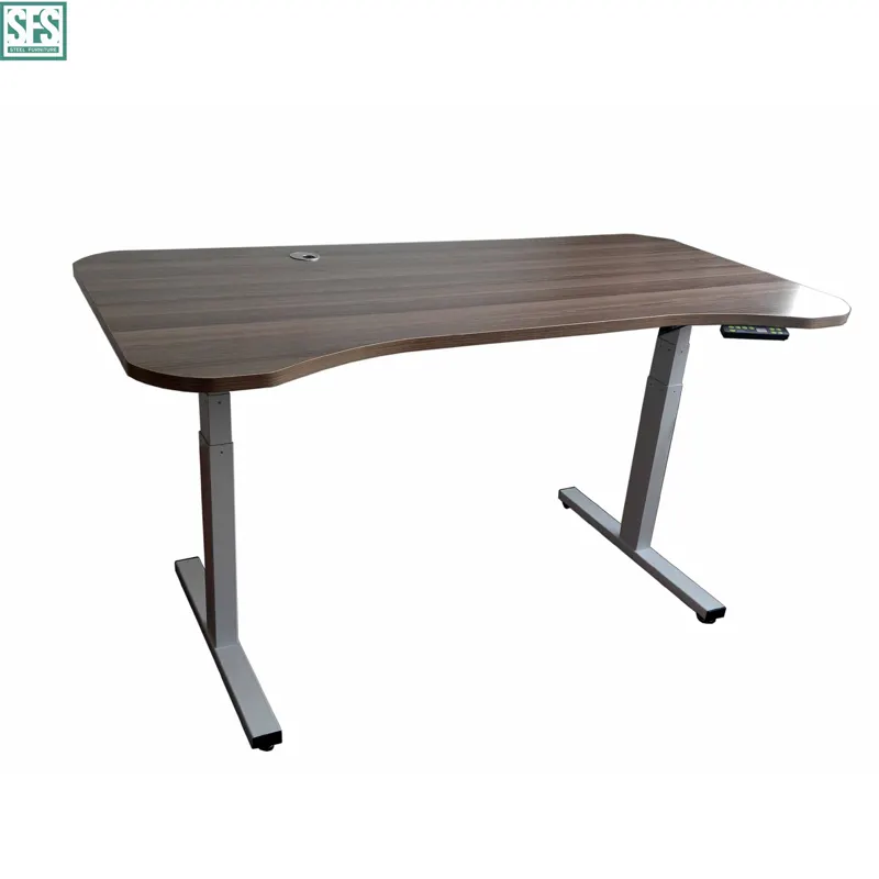 Cheap Price office furniture , automatic height adjustable desk, lifting wooden desk
