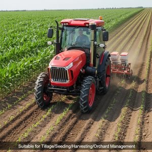 Fabrieksmatig vervaardigde Chinese 4WD diesel landbouw wieltrekker met tandwieloverbrenging, 90PK tractoren voor de landbouw - Product Image 6