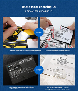 Etiquetas Adhesivas Acrílicas para Exteriores de una Sola Cara, Resistentes al Sol y al Calor, de PVC Transparente, para Señales de Almacenes - Product Image 4