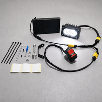 Kit d'éclairage Baja, alimenté par 8 piles AA, phare LED tout métal 20W 2000LM, ensemble de commutateurs à commande manuelle DIY pour vélo électrique, vélo, moto, VTT