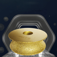 Disque abrasif diamanté TGS meule brasée sous vide coupe meule profilée diamantée à bord plat pour meuleuse d'angle
