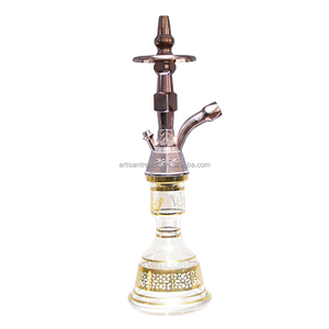 Cachimba Khalil Mamoon de Fábrica con Bolsa Negra, Tamaño Mediano, de Vidrio, Estilo Egipcio, Narguile Portátil - Product Image 2