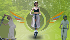 Patinete Eléctrico Plegable KuKirin A1, con Marco de Acero, Pantalla LED, Frenos de Disco Dobles, para Patrullaje en el Campus y Servicio de Entrega - Product Image 2