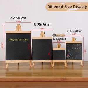 <span class=keywords><strong>Pizarra</strong></span> Triangular de Madera, Soporte de Escritorio, Tablero Publicitario, Mini <span class=keywords><strong>Caballete</strong></span> Infantil, Adornos Artesanales, Pequeñas Pizarras - Product Image 2