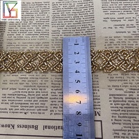 Dentelle en maille de haute qualité, dentelle perlée faite à la main, garniture en dentelle, accessoire de vêtement de mode, ruban en strass pour vêtements