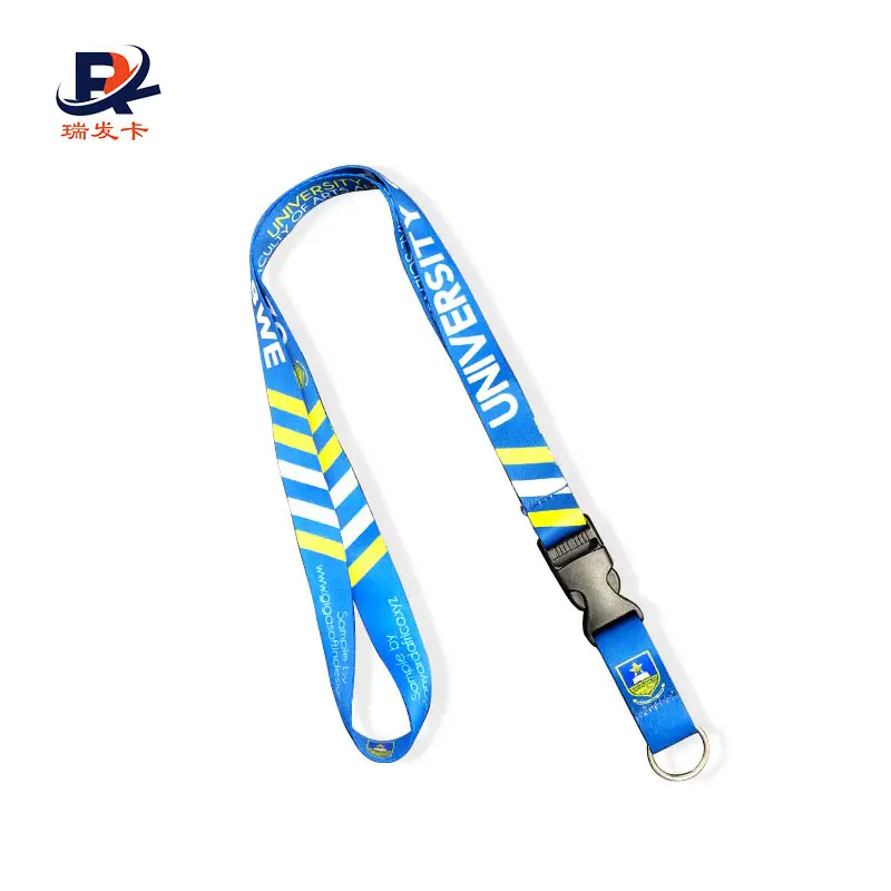 Lanyard kustom kualitas tinggi dengan gulungan lencana