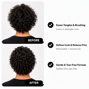 Kids Curly Hair Growth Set Rosemary Oil <strong>Shampoo</strong> Conditioner Leave in for Black Children - Product Image 5