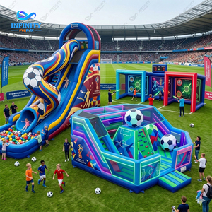 Château gonflable à thème Coupe de football en bâche PVC avec toboggan pour enfants, idéal pour <span class=keywords><strong>la</strong></span> <span class=keywords><strong>location</strong></span> événementielle - Product Image 5