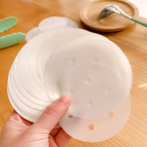 Air Fryer Steamer Liners Silicone Paper Round Square For Steamed Buns Dumplings Home Use - Product Image 2