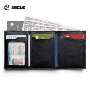 TILONSTAR TVC302W, tarjetero de cuero de alta calidad con logotipo personalizado RFID, cartera emergente, tarjeteros - Product Image 3